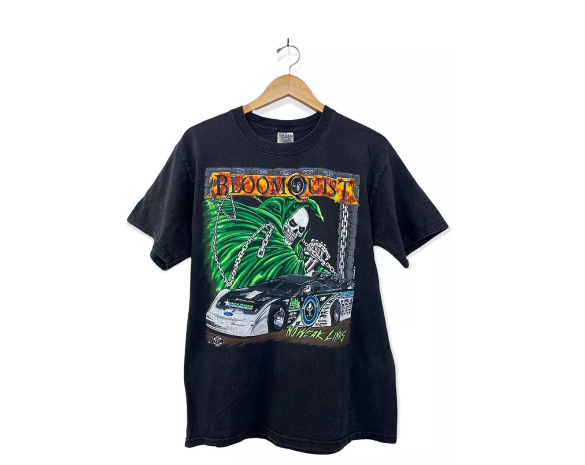 Vintage 90s Scott Bloomquist Late Model Racing T-shirt