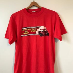 Vintage 80s Indianapolis 500 Racing T-Shirt, Racing Shirt, Indianapolis 500 Shirt, 90s Racing T-Shirt, Gift For Father, Gift For Mother