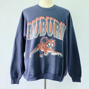 Vintage 90s University of Auburn Tiger Sweatshirt Auburn - Etsy