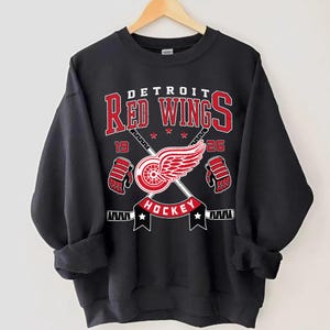 Chemise Vintage Detroit Red Wings Années 90 - Taille XL, Rouge Délavé - Officielle NHL