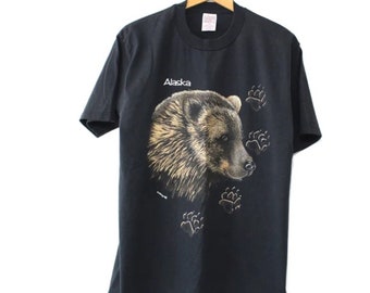 Vintage Alaska Grizzly Bear T-Shirt, Alaska Grizzly Bear Sweatshirt, Gift For Her, Gift for Him