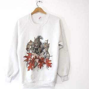 Vintage Squirrel Sweatshirt, Squirrel shirt, Gift For Her, Gift for Him