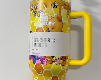Vaso metálico clásico de 40 oz inspirado en Winnie the Pooh, vaso original clásico de 40 oz de Winnie the Pooh, vaso de Winnie the Pooh de 40 oz