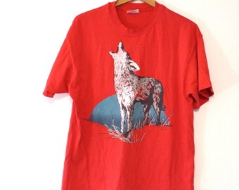 Vintage Wolf T Shirt, Vintage Wolf Sweatshirt, Gift For Her, Gift for Him