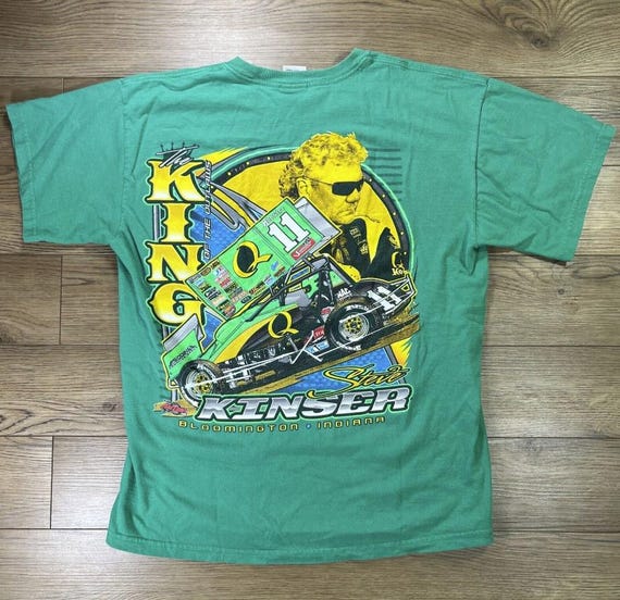 Vintage 90s King of Outlaws Steve Kinser #11 T-shirt, Steve