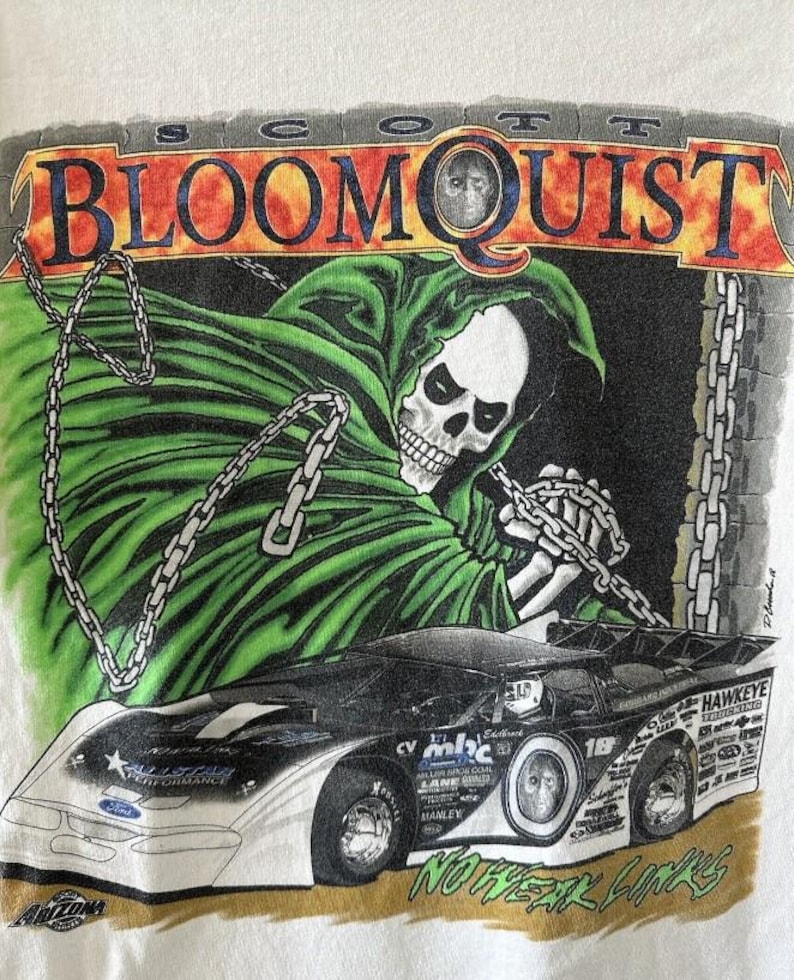 Vintage 90s Scott Bloomquist Super Dirt Late Model T-shirt, Scott ...