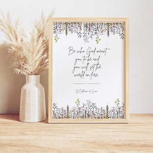 st catherine, st catherine of siena, st catherine of sienna, st catherine of siena quote, st catherine of siena print, catholic saint print