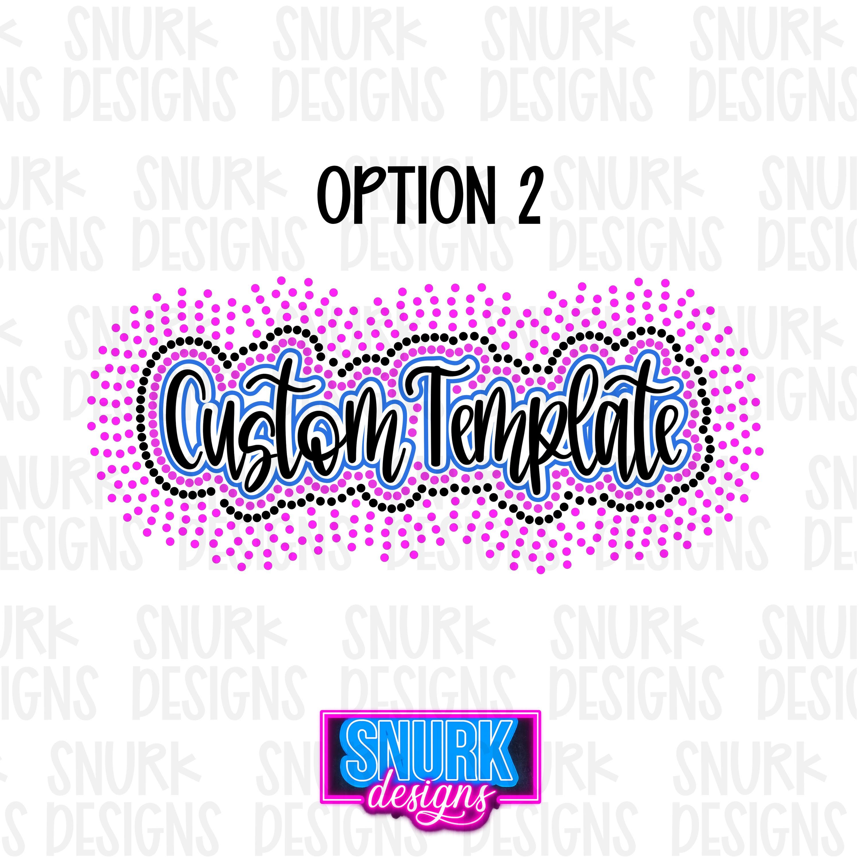 Custom Rhinestone Template Custom Rhinestone Template | Digital Download Only - Etsy