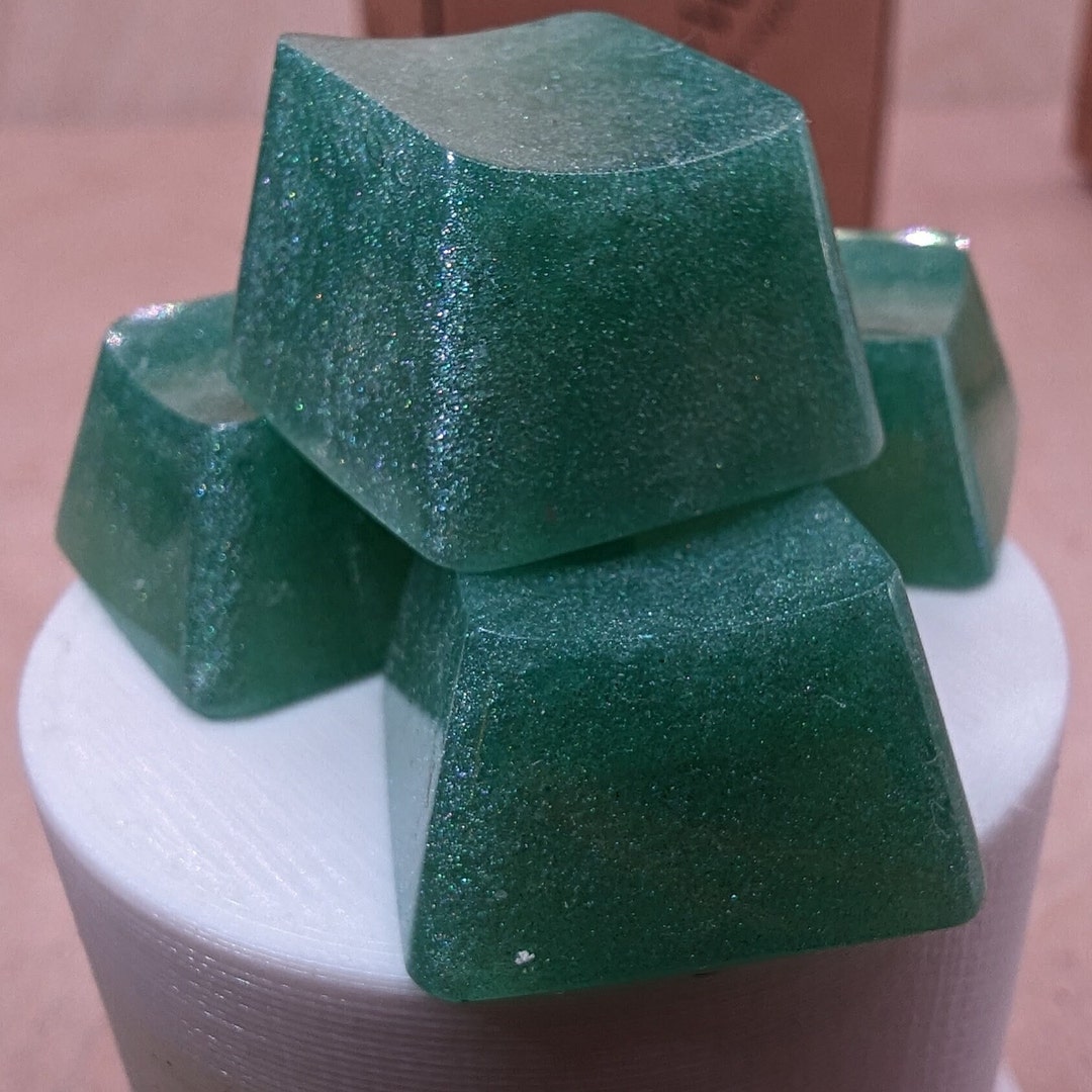 Robin Keycaps Robin Egg Green Blank 1U Accent Keycaps, Semi-opaque Hand Polished ...