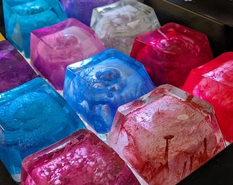 1U Rohling, Petri-schale, poliert, Resin, Tastenkappen kappen