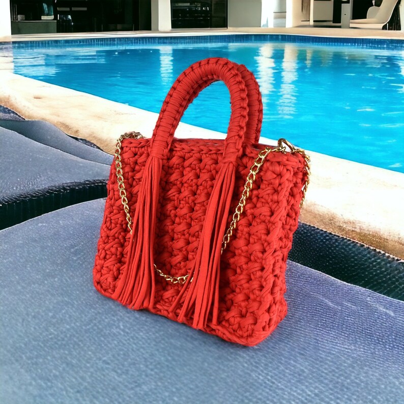 Crochet Bag Video Tutorial, Step by Step Pattern, Creative Crocheting