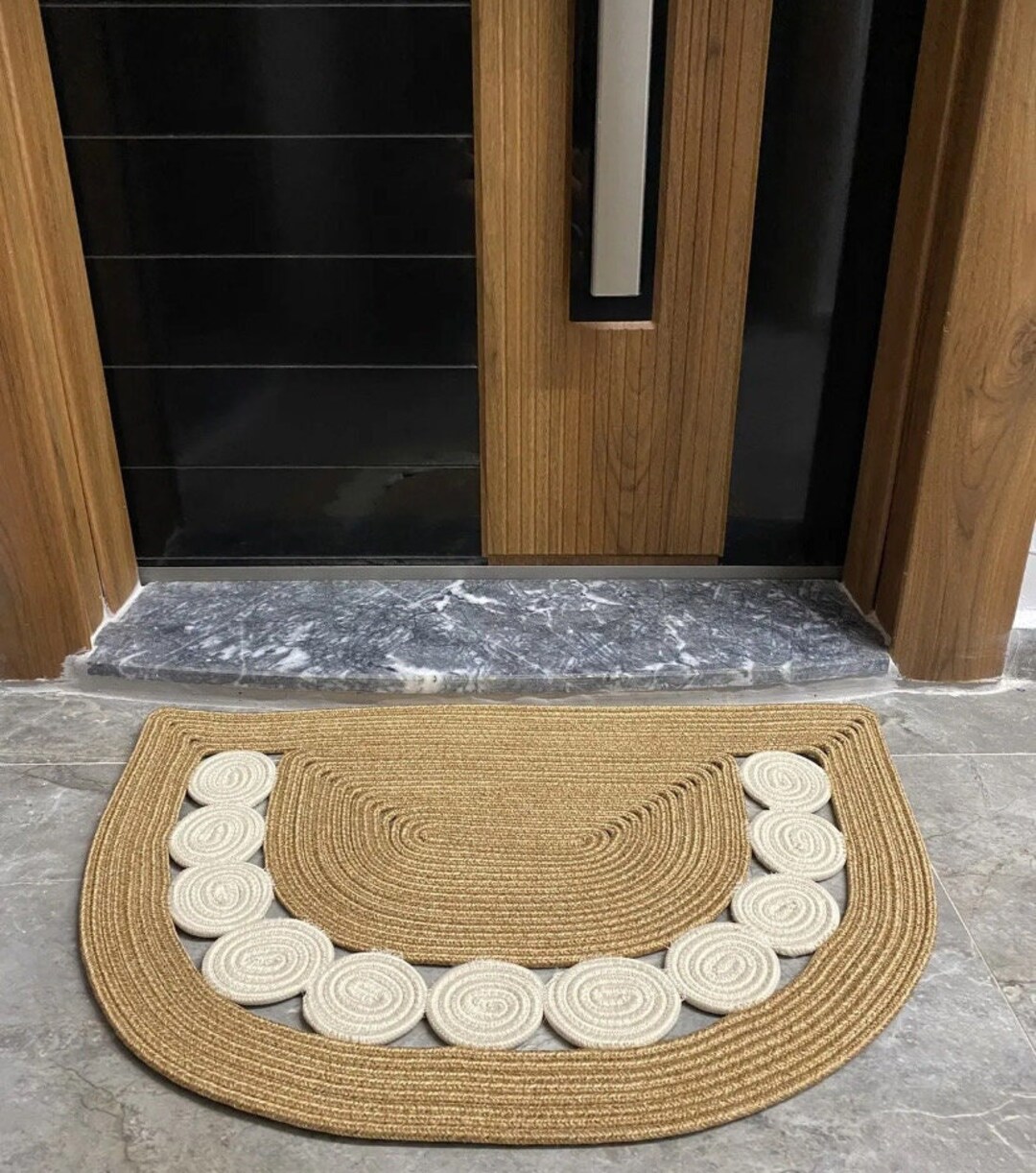 Front Door Mat, Straw Doormat, Patterned Doormat, Double Sided Doormat