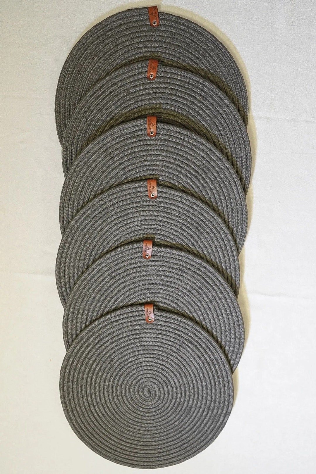 Rope Placemats, Round Placemat, Dining Table Mats, Cotton Placemats ...