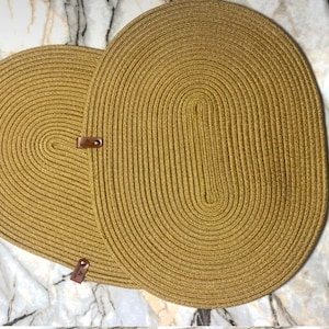 Sef of 2 Placemats, Cotton Rope Placemat, Dining Table Mats, Wicker Placemats, Dining Table Mats, Rope PlaceMats, Round PlaceMats, Placemats