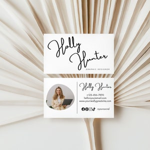 Business Card Template, Minimalist Business Cards, Modern Business Card,  Editable Business Card, Printable Business Card, Canva Template