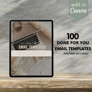 100 Done For You Email Templates with MRR| Master Resell Rights | PLR | MRR | Digital Products with Master Resell Rights