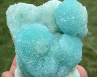 Rare Blue Aragonite Crystal Specimen, Afghanistan