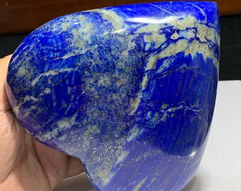 Large Lapis Lazuli Heart, Afghanistan Home Decor, Handmade
