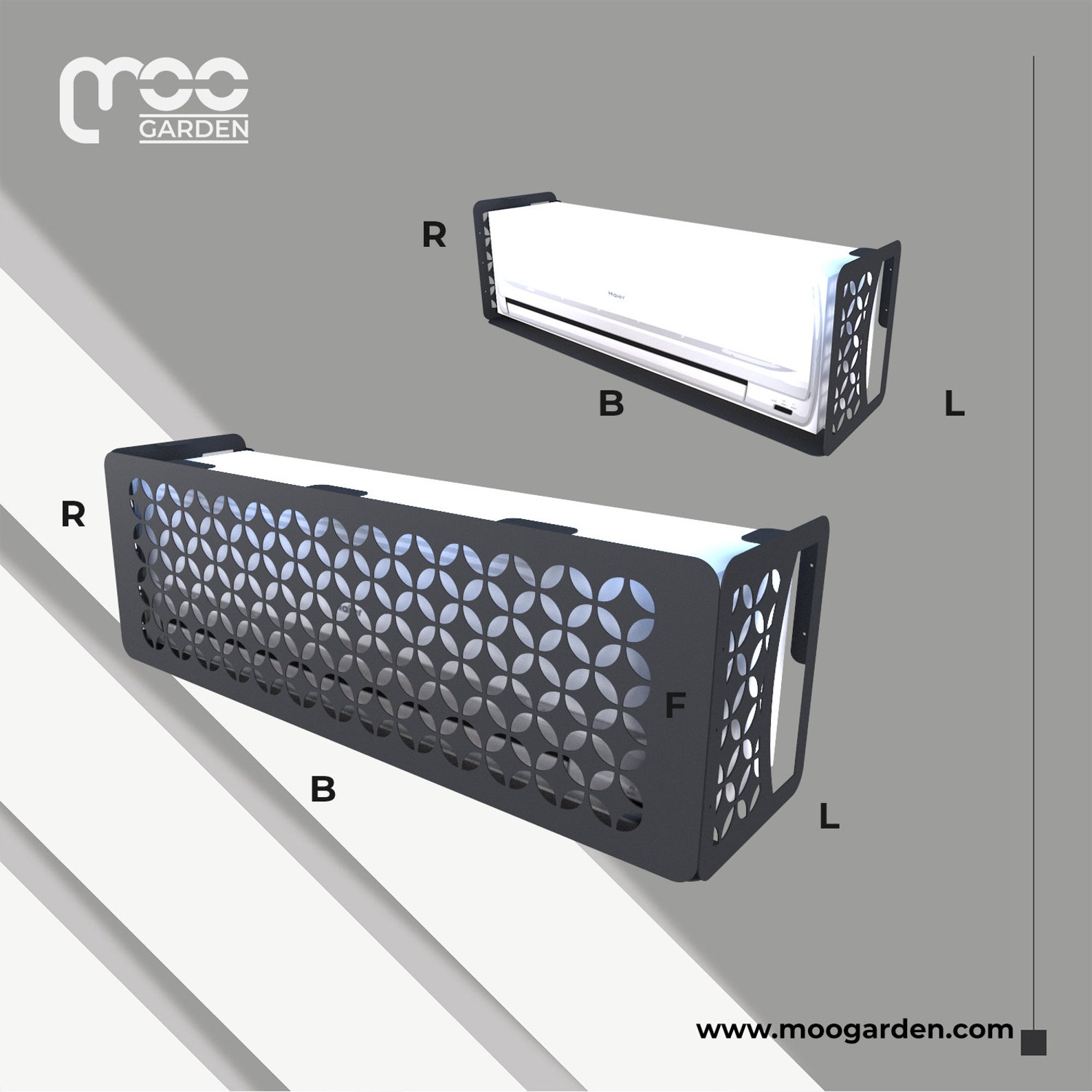 Metal Laser Cut Decorative Air Conditioner Cover for Indoor Unit