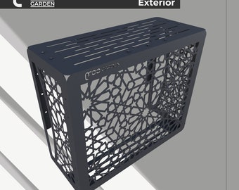 Decorative Laser Cut Metal Air Conditioner Cover, Outdoor Unit