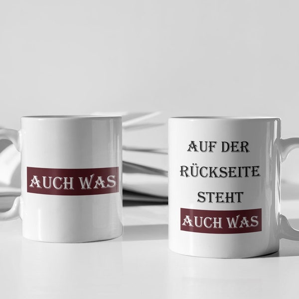 Tasse Spruch lustig, Auf der Rückseite steht auch was  Geschenk Geschnekidee Kaffee-Becher Kaffeetasse Humor witzig