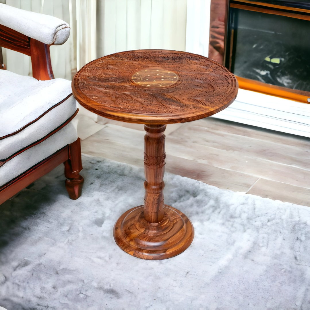 Decorative Small Table Small Wood Coffee Table Antique End - Etsy