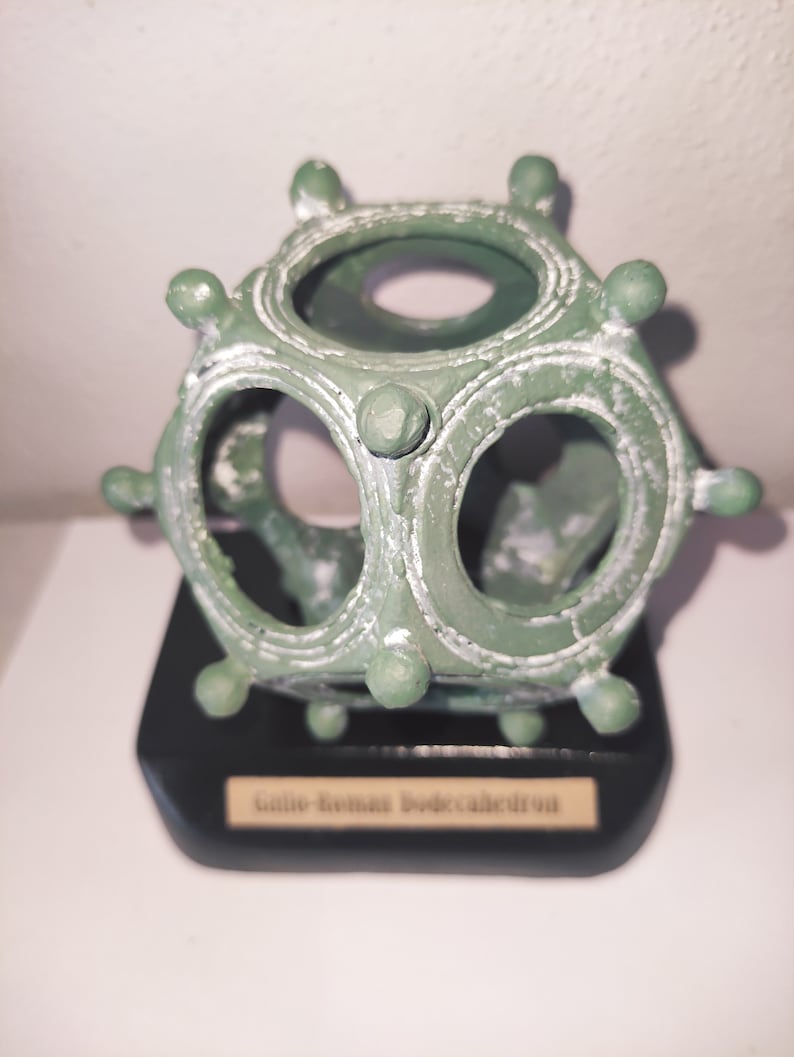 Roman Dodecahedron Replica/ METAL Version 9 9,5 Cm Etsy