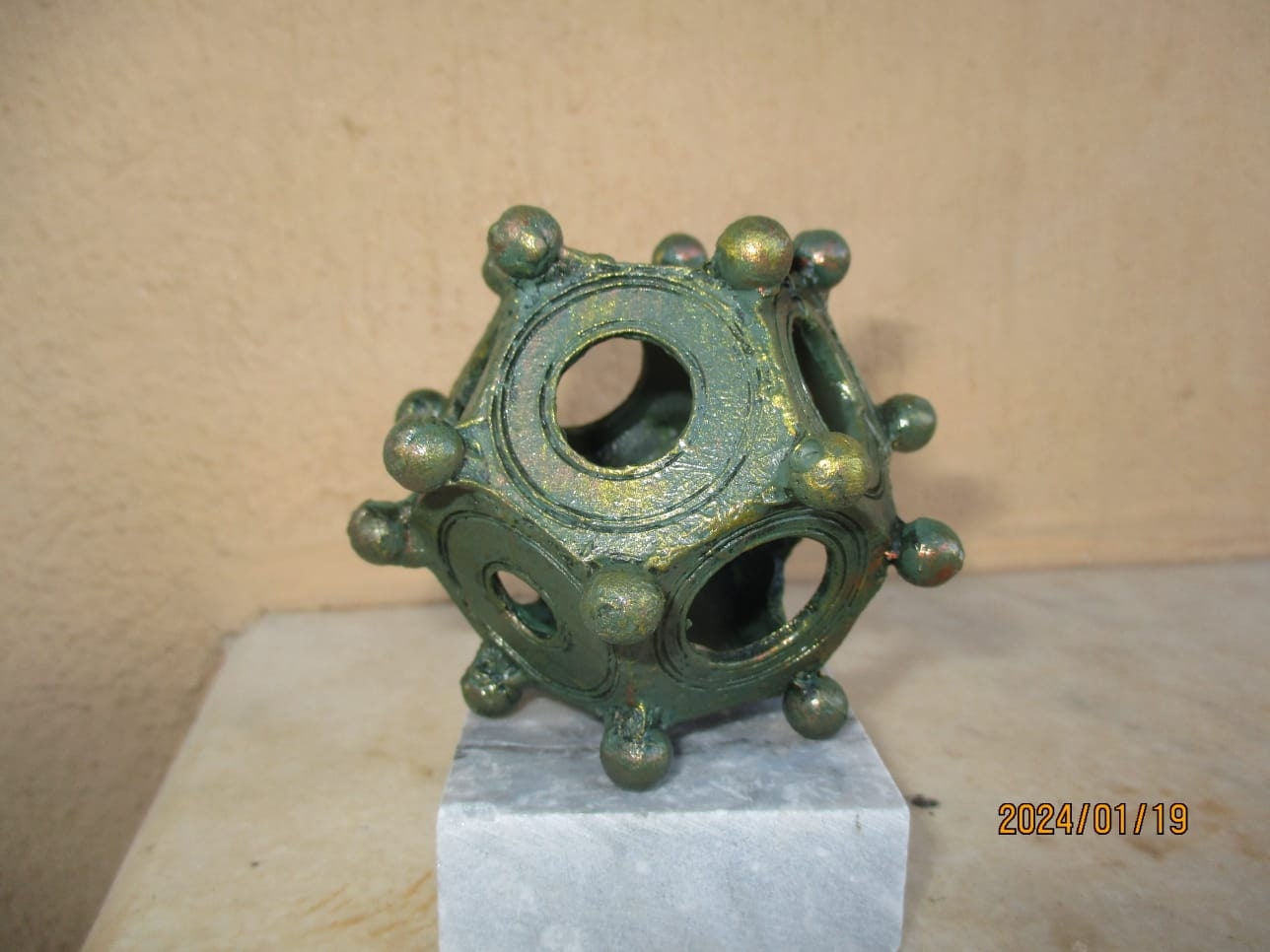 Roman Dodecahedron Replica/ METAL Version 6cm Etsy
