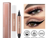 O.TWO.O Eyeliner Stamp Black Liquid Eyeliner Pen Waterproof Fast Dry Double-ended Eye Liner Pencil Make-up for Women Cosmetics
