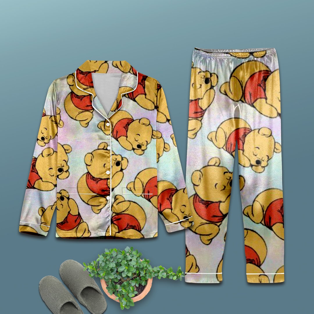 Christmas Winnie the Pooh Pajamas Pooh Bear Thick Pajamas Etsy