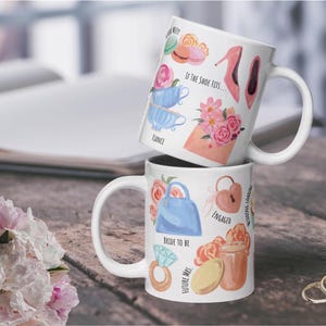 かわいい未来のミセスマグカップ ブライダルティーパーティーギフト 母親から花嫁へ コーヒーカップ 婚約したばかりのギフト バッチパーティーギフト 婚約したばかりのマグカップ リボン
