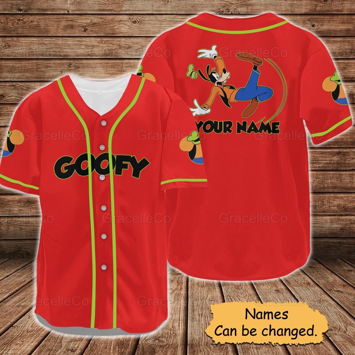 Disney Goofy Personalized Baseball Jersey Shirt, Goofy Dog Jersey Shirt