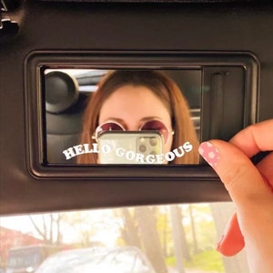 Auto Visier Kosmetikspiegel Auto Make-up Spiegel mit LED-Lichtern