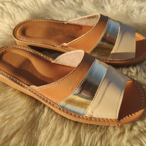 Women's Slippers | Comfy Indoor Outdoor Mules |Natural Leather| High-quality Handmade Home Shoes| Craft Boots| Gift for her| Slip on Mules