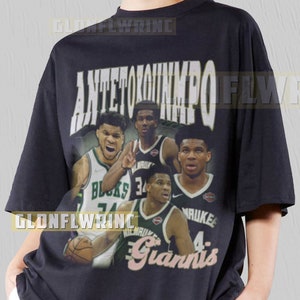 Giannis Antetokounmpo Shirt Merchandise Professional Basketball Player  Vintage Greek Freak Tshirt Classic 90s Unisex Sweatshirt Hoodie GIA