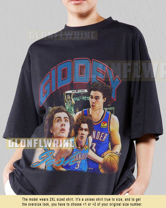 Josh Giddey Shirt Profesional Basketball Athlete Shooting 