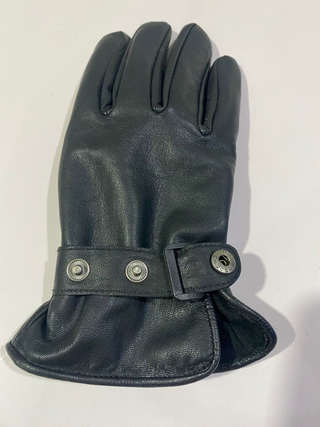 Leather Gloves for Men Unique Men's Black Leather Gloves Etsy UK