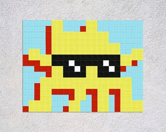 Pixel Art Kit - SpaceInvader - DIY mosaic kit - Street Art Kit - SpaceInvader 11