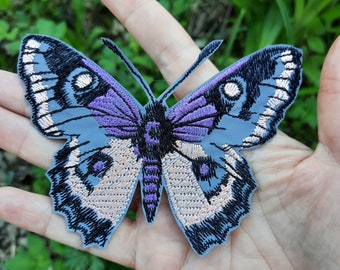 Kunterbunte Schmetterling Applikation, Bügelbild für Jacke