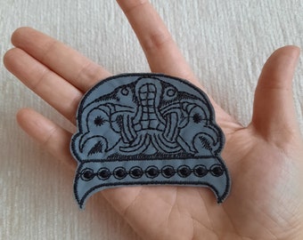 ケルトの妖精の反射刺繍ワッペン（アイロン接着）