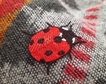 Ladybug embroidered patch