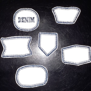 Set van 6 zelfklevende badges met reflecterende patches
