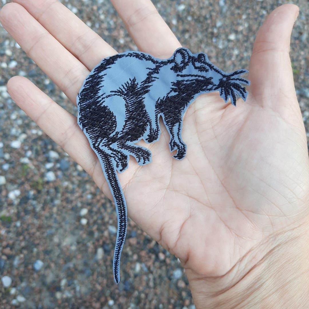 Rat Reflective Embroidered Patch Iron On - Etsy