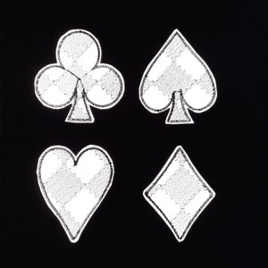 Speelpakken 4 stuks geborduurde patches set veiligheidsreflector opstrijkbaar voor kleding, rugzak