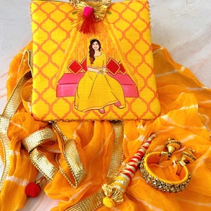 10 Piece Indian Punjabi Wedding Gift combo, Haldi Mehendi Favour, Sangeet Gift For Guest, Bhaji Gift Combo, Bridesmaid Gift, Diwali Gift