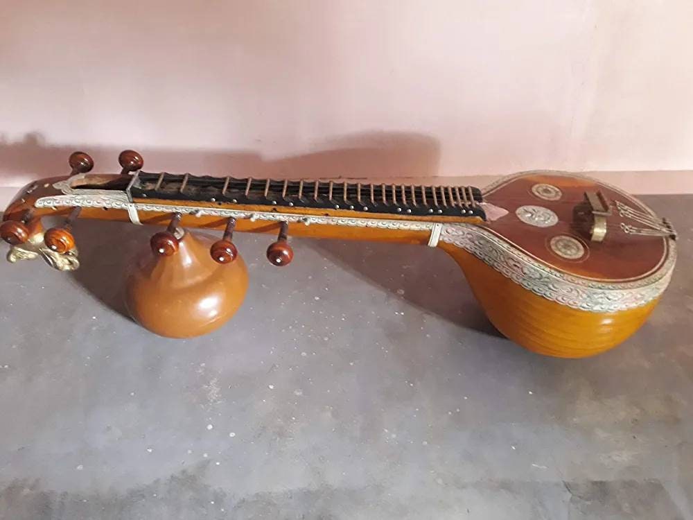 Saraswathi Veena Hand Made Tanjore Type Joint Veena Veena Etsy