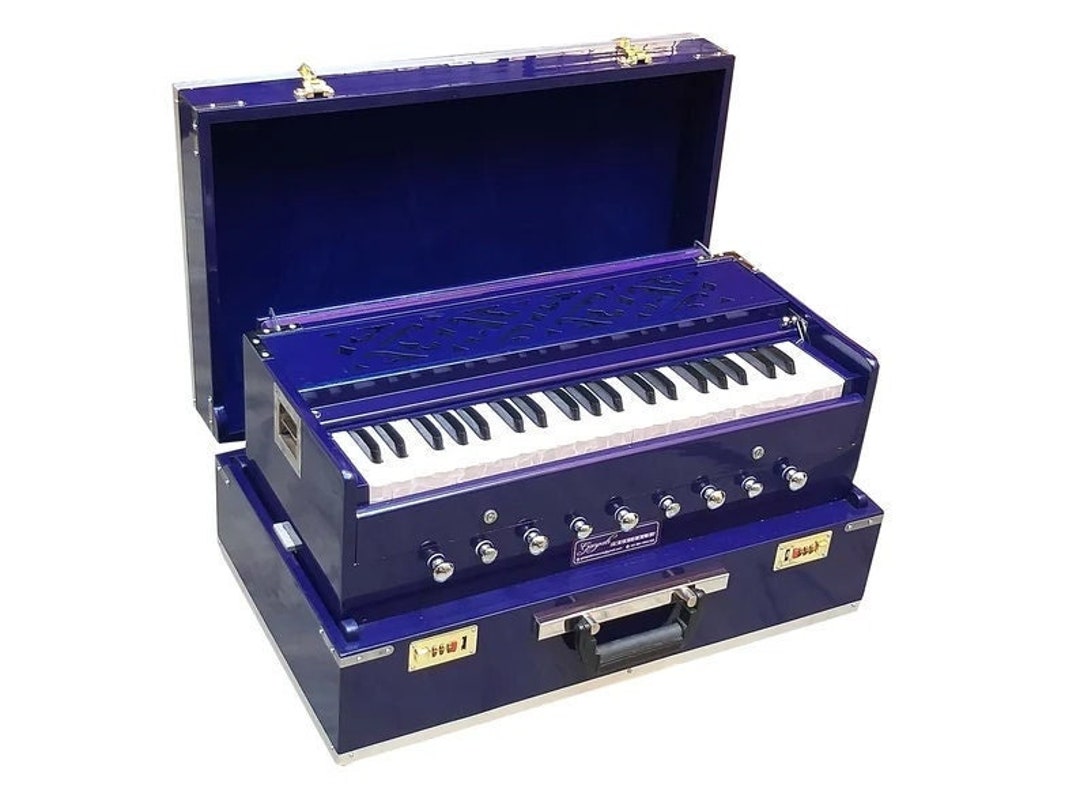 Harmonium Indian Classic Music Instrument Portable 3.5 Octave 9 Stops