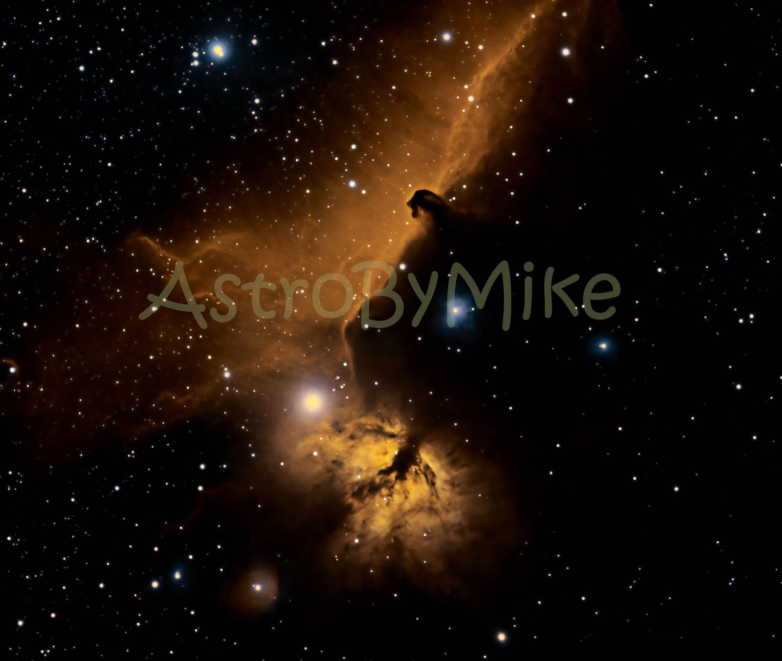 The Horsehead & Flame Nebulae, Wall Art, Astronomy Photograph, Room ...