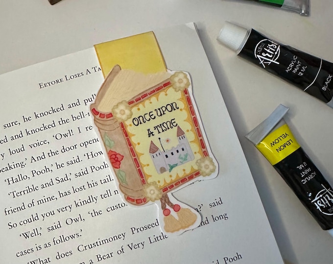 Once Upon A Time Storybook Magnetic Bookmark: Reader Gift
