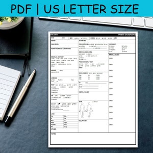 Pflegebericht Blatt AM | Medizinisch-Chirurgische | Telemetrie Schwesternbericht | Neues Abschlusszeugnis | Digitaler Download